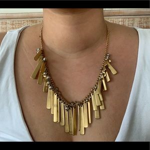 J Crew Gold Bars Necklace